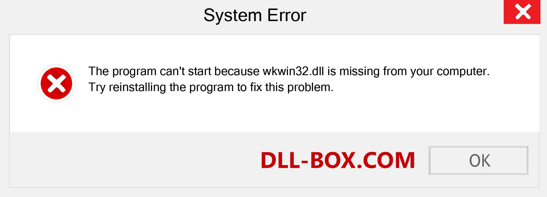  wkwin32.dll file is missing?. Download for Windows 7, 8, 10 - Fix  wkwin32 dll Missing Error on Windows, photos, images